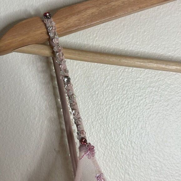 Mac Duggal 67264M Corset Bodice Sequin Dress in pink long sparkly gown size 4 - Picture 10 of 12